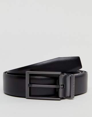 HUGO BOSS By Georg Reversible Leather Gift Box Belt In Black