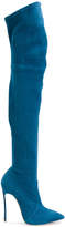 Thumbnail for your product : Casadei thigh length stiletto boots
