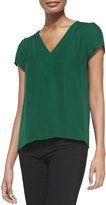 Thumbnail for your product : Joie Arna Silk Short-Sleeve Top, Hunter