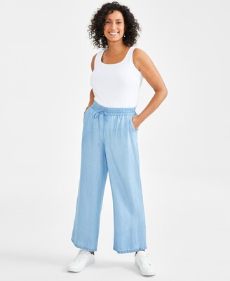 Style & Co Petite Ponté-Knit Mid-Rise Pants, Regular & Short