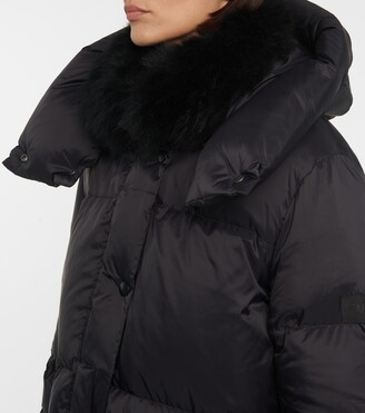 Yves Salomon Army shearling-trimmed down coat