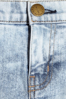Thumbnail for your product : Current/Elliott The Cropped Roller mid-rise acid-wash jeans