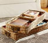 Thumbnail for your product : Pottery Barn Caden Square Ottoman Divided Basket