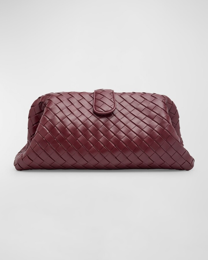 Bottega Veneta Maxi Lauren 1980 Leather Clutch Bag