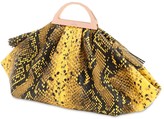 Thumbnail for your product : THE VOLON Mini Gabi Snake Printed Leather Clutch