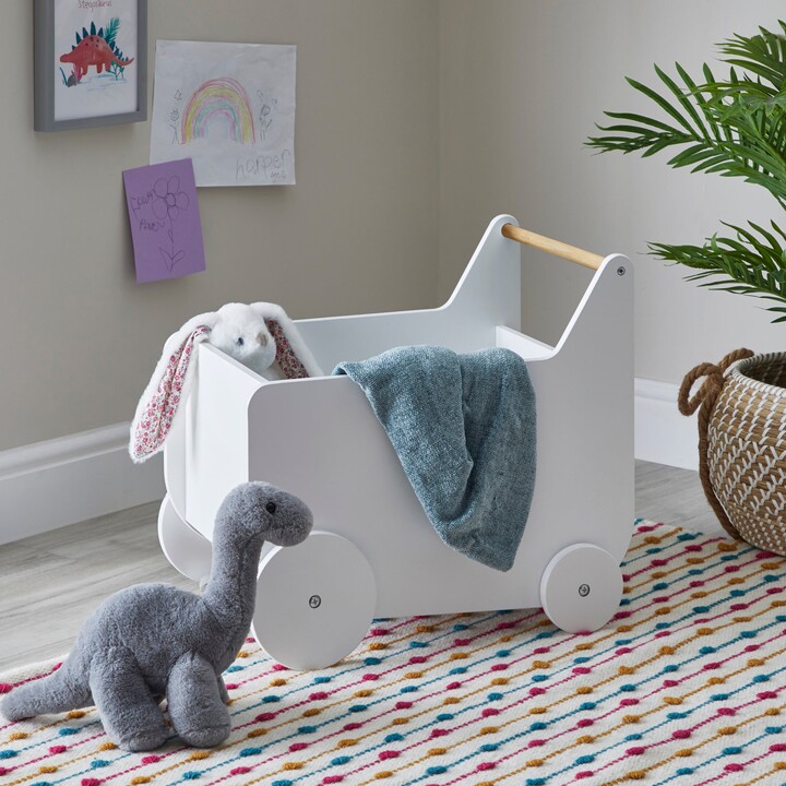 Dunelm Kid's White Storage Cart White ShopStyle