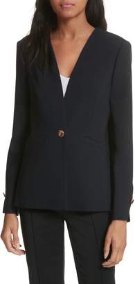 Ted Baker Ted Working Title Collarless Stretch Wool Jacket