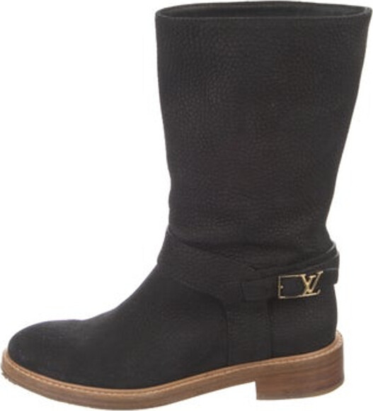 Louis Vuitton Monogram Suede Combat Boots - ShopStyle