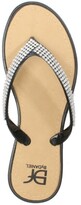 Thumbnail for your product : DF By DANIEL Sunflowers Black Crystal Toe Post Flip Flop