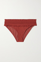 Thumbnail for your product : Tory Burch Costa Shirred Bikini Briefs - Brick