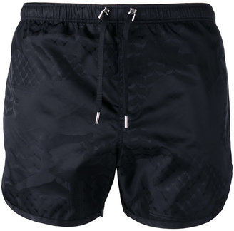 Neil Barrett tonal print swim shorts - men - Polyester - S
