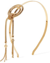 Prada - Gold-tone Headband - one size 