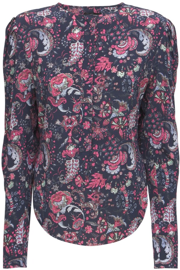 Printed Silk Blouse | Shop the world's largest collection of 