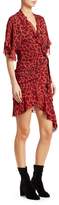 Thumbnail for your product : IRO Link Leopard Print Wrap Dress