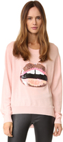 Thumbnail for your product : Markus Lupfer Tonal Sequin Lara Lip Joey Sweater