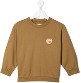 Thumbnail for your product : REJINA PYO Luka logo-patch organic cotton sweatshirt