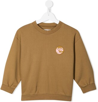 REJINA PYO Luka logo-patch organic cotton sweatshirt