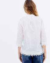 Thumbnail for your product : Maison Scotch Embroidered Star Pintuck Blouse