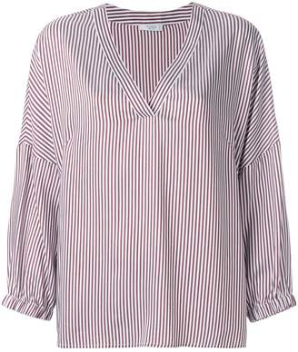 Peserico striped V-neck blouse