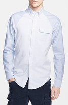 Thumbnail for your product : Michael Bastian Gant by 'Football' Raglan Body Stripe Woven Shirt