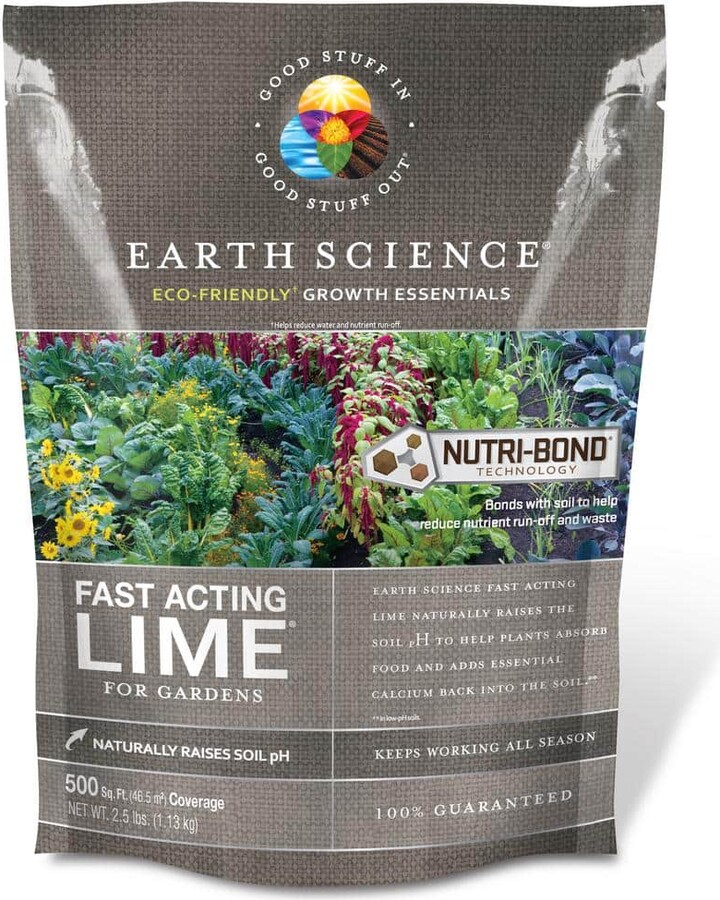 Earth Science 2.5 lbs. 500 sq. ft. Fast Acting Lime Soil Amendment with Nutri-Bond