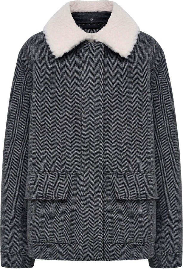 12 STOREEZ Manteco herringbone bomber jacket ShopStyle