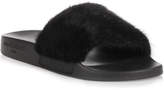 Givenchy Black mink slide sandal 