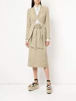 Thumbnail for your product : Gabriela Hearst belt tie straight skirt