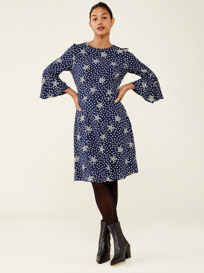 Finery Quinn Star Print Dress - ShopStyle