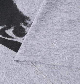 Raf Simons Printed Melange Cotton-Jersey T-Shirt - Men - Gray