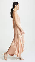 Thumbnail for your product : Jonathan Simkhai Mixed Trim Silk Handkerchief Dress