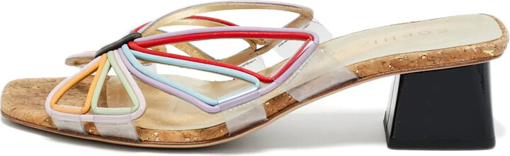 Sophia Webster Havana leather slide sandals