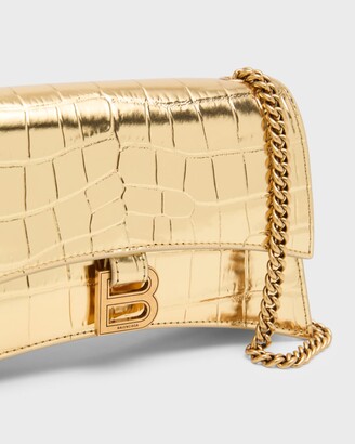 【BALENCIAGA】CRUSH XS CHAIN BAG Balenciaga Crush XS Chain Bag Crocodile Embossed | Saks