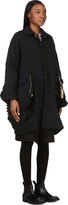 Thumbnail for your product : Comme des Garcons Black Ruffle Cutaway Smock Coat