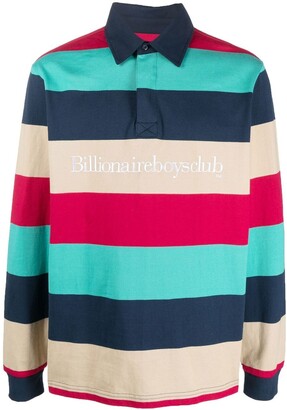 Billionaire Boys Club Striped Long-Sleeve Polo-Shirt