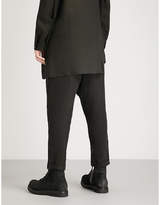 Thumbnail for your product : Isabel Benenato Military relaxed-fit linen trousers