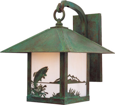 Millwood Pines Hyler 1-Light Outdoor Wall Lantern