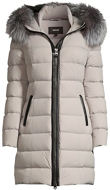 Womens Down Coat With Fur Trim Hood | Shop the world's largest collection  of fashion | ShopStyle