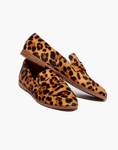 M US, Brown Leopard 100FIXEO Women Casual Leopard Slip On Loafers 7 B 