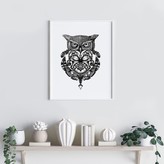 Thumbnail for your product : Emily Carter 'The Owl & Pocket Watch' Fine Art Print A5