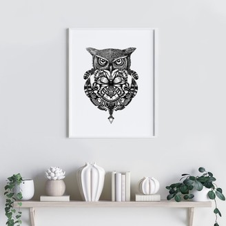 Emily Carter 'The Owl & Pocket Watch' Fine Art Print A5