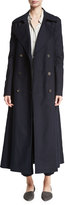 Thumbnail for your product : The Row Frenton Double-Weave Trenchcoat, Navy