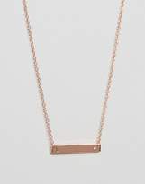 Thumbnail for your product : Johnny Loves Rosie Rose Gold Plated L Initial Bar Necklace