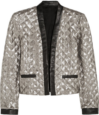 Karl Lagerfeld Paris Rena sequined jersey jacket