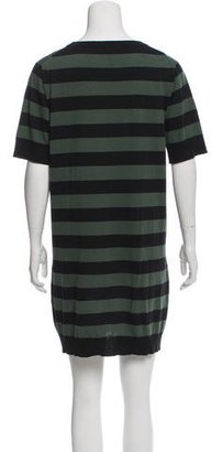 Louis Vuitton Embellished Striped Dress