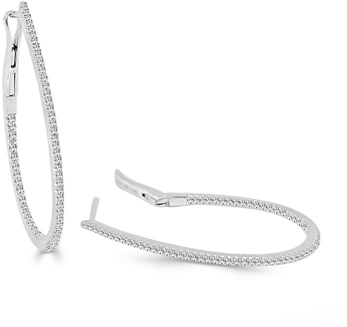 Sabrina Designs 14K 0.37 Ct. Tw. Diamond Inside Out Hoops