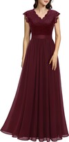 Thumbnail for your product : Dressystar Women's Ball Gown Maxi Long Evening Dresses Elegant for Wedding Lace Cocktail Dress