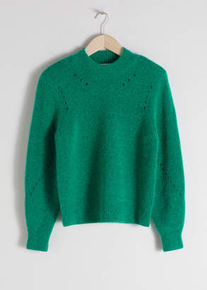 And other stories Structured Alpaca Wool Blend Sweater