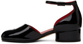 Thumbnail for your product : Maison Margiela Black Patent Tabi Ankle Strap Heels