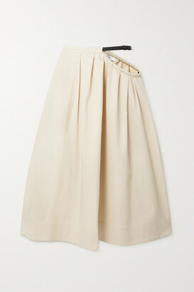 Tibi Satin Pleated Skirt - ShopStyle
